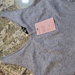 New Quince Mongolian Cashmere Tank Gray
